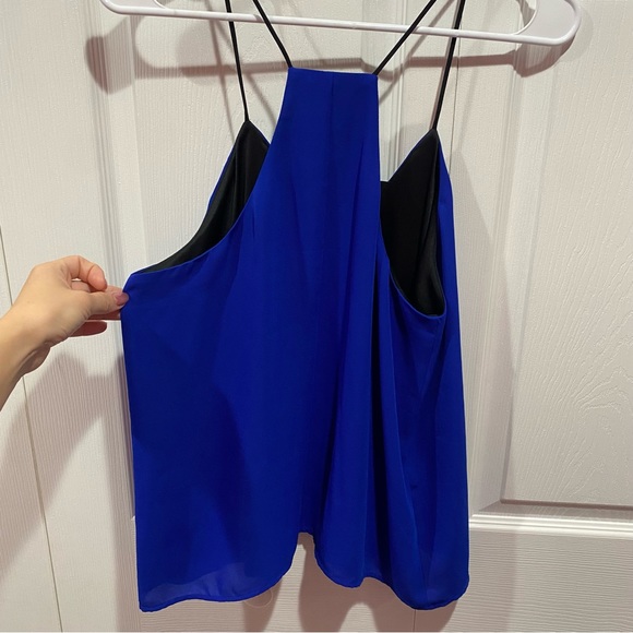 EXPRESS Women’s Elegant Spaghetti-Strap Blouse - royal blue, size M - Picture 4 of 6